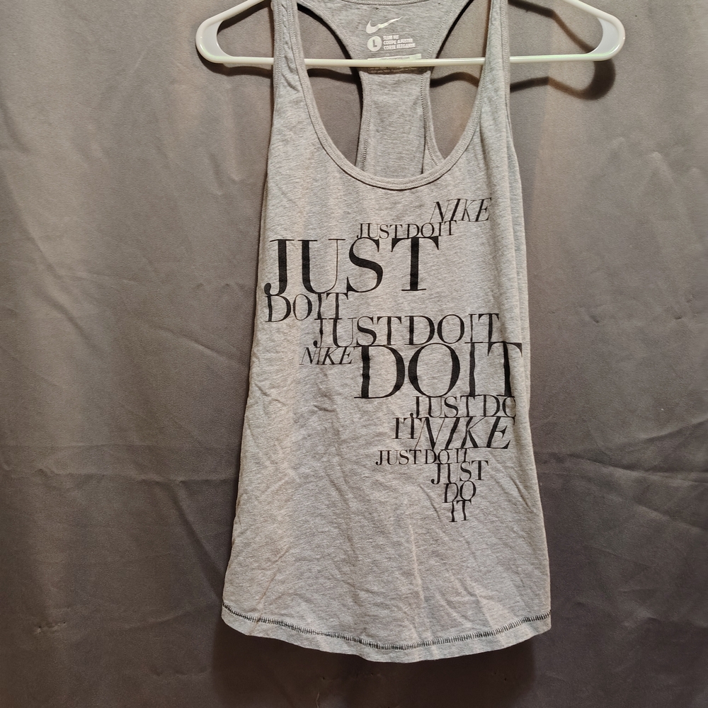 Nike Women's Tank Top with Black Text
